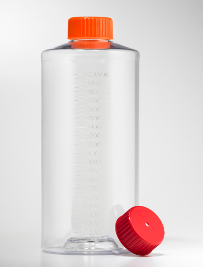 转瓶/滚瓶,表面积850cm2,易握盖,有刻度,TC表面,PS(聚苯乙烯)材质,灭菌